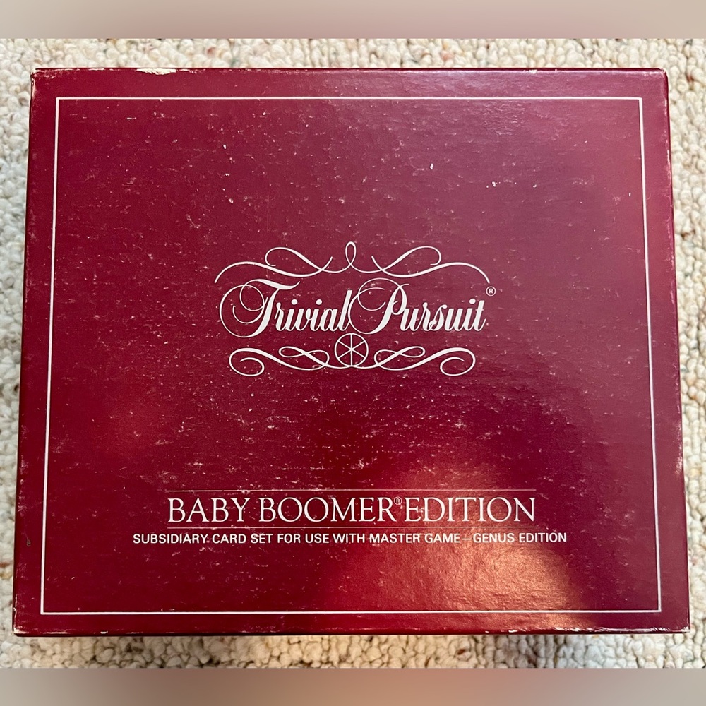 Trivial Pursuit Baby Boomer Edition - Subsidiary Card Set for Use W/ Master Game